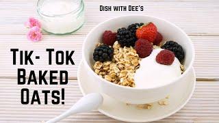 Tik-Tok Baked Oats| Easy Oat Bake | #oatbake#bakedoats#weightwatchers#mywwpurple