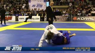 European Open 2015 Black Belt FINALS: Adult Female - Light (Angelica Galvao vs. Ana Louise Mayne)