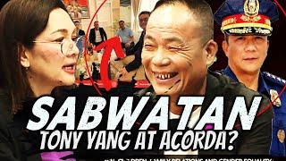 Sabwatan ni Tony Yang at xPNP Chief Acorda inungkat sa senate hearing