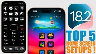 iOS 18.2 - TOP 5 Home Screen Setups HOW TO Make Them !