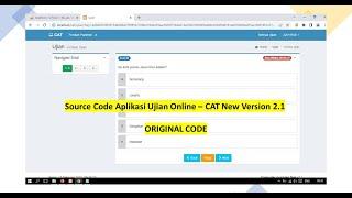 Source Code Aplikasi Ujian Online – Software CAT New Version 2.1