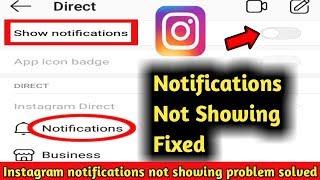 Fix Instagram Message Notifications Not Showing Problem Solved || Instagram Notification Setting