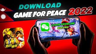 How To Login Game for Peace | QQ Account & Wechat for Pubg | How to play Game for peace in Nepal2022