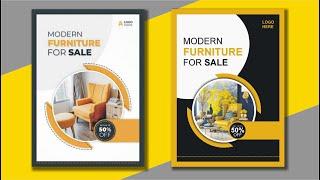 Trend CorelDRAW || How To Make Furniture Flyer Design in Coreldraw || Tips & Trace ||