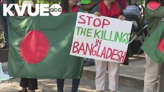 Students protest at Texas Capitol over unrest in Bangladesh