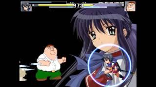 NICK54222 MUGEN: MVC2 Mai Kawasumi (me) VS MVC Peter Griffin