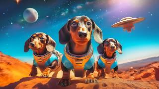 Perros Salchichas en el ESPACIO 