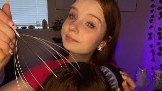 ASMR Kind Girl Gives You A Scalp Massage In Class