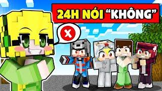 MEL THỬ THÁCH 24H NÓI "KHÔNG" VỚI SINH TỐ TEAM TRONG MINECRAFT