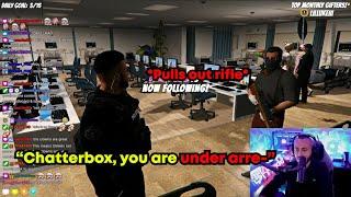 Chatterbox pulls out a hunting RIFLE when officer tries to ARREST him | BOTH POVS | GTA V RP NoPixel