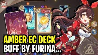 It's Amber, One Hit Delete.. Almost! | Genshin TCG