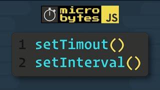 JavaScript setTimeout & setInterval In 90 Seconds #JavaScriptJanuary