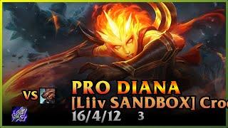 PRO Diana Replay Liiv SANDBOX [Croco/드르렁쿠울zzZ] | KDA 16/4/12 JNG 3