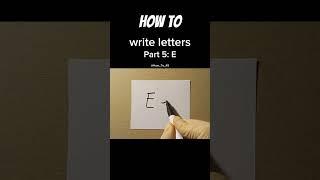 How to write letters | Part 5: E