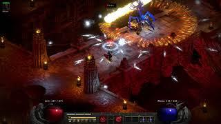 Diablo 2: Resurrected - Hell Mode Baal Boss Fight (Solo Sorceress)