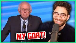 Bernie Speaks at the DNC! | Hasanabi Reacts