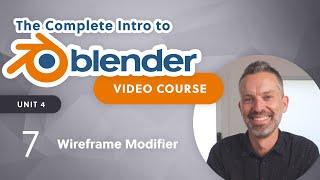 Blender Beginner Tutorial – Wireframe Modifier