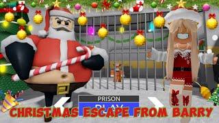 CHRISTMAS ESCAPE FROM BARRY#roblox #simba