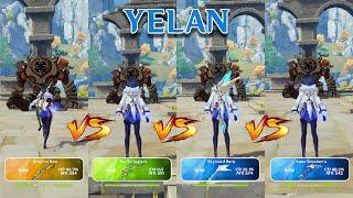 Yelan Weapon Comparison!! Aqua Simulacra vs ALL Weapons!! which one is the best?? Genshin Impact!!!