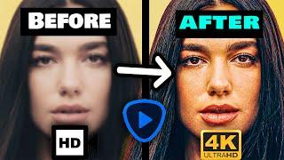 Converting Low Res to 4k footage using Topaz AI Enhancer Tutorial [2023]