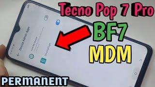 Tecno Pop 7 Pro BF7 MDM Permanent Remove Done By Pandora