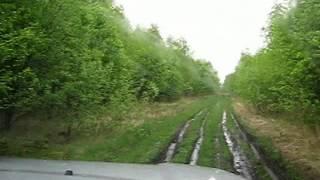 Driving in Russian offroad near Moscow 4x4  NO ROAD