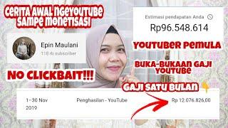 GAJI PERTAMA YOUTUBER PEMULA REAL 2020 - GAJI SEBULAN BERAPA ? BUKA-BUKAAN GAJI YOUTUBE DAN SHARING