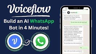 Building a WhatsApp AI Customer Service Chatbot for a Local Business in 4 Minutes With Voiceflow!