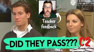 C2 PROFICIENCY CAMBRIDGE SPEAKING TEST. Teacher feedback on CPE students' speaking exam. Pass/Fail?