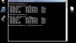 Windows command line networking: arp, getmac