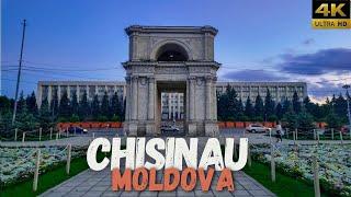 [Moldova] Evening Walk in Chisinau with Festival Scenes - 4K HDR