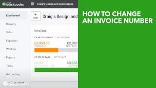 How to Change an Invoice Number | UK