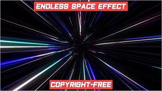 Hyperdrive space jump effect | light speed effect | Free stock footage | space time motion graphics