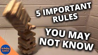 Jenga: Important Rules You May Have Missed