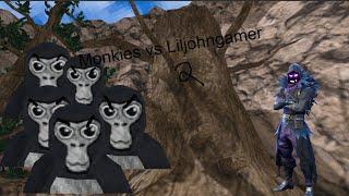 Monkies vs Liljohngamer part 2  (gorilla tag)