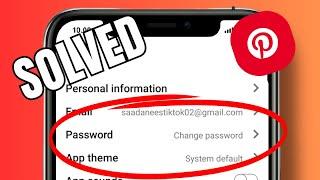 How to change password in Pinterest