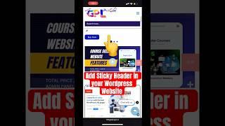 How To Add Sticky Header in Wordpress Ft. Elementor Plugi