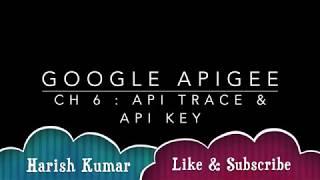 Chapter 6 : Apigee   API Trace & API Key Policy
