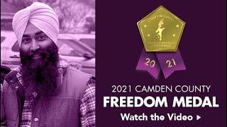 Gurpreet Singh Bhalla - Camden County Freedom Medal Winner