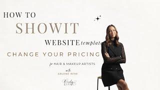 How to Change Pricing on your Showit Website Template