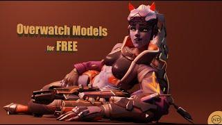 Overwatch Models & More for FREE / Blender 3.4+