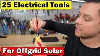 25 Useful Tools for Offgrid Solar. Including battery lifts!