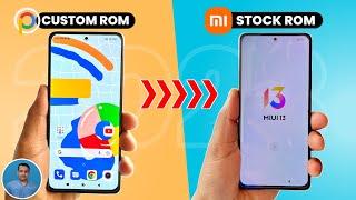 How To RollBack Custom Rom To MIUI Rom in 2023 | RollBack Custom Rom to MIUI Rom | MIUI Rom Install