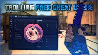 Trolling free cheat users ft. Steeve | CSGO Trolling