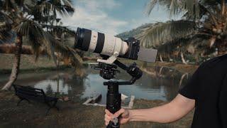 200mm on a Gimbal with Sony 70-200mm F2.8 GM ii + DJI Ronin S | How to Balance and Tips