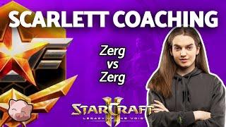 StarCraft 2 - Scarlett Gives Zerg vs Zerg (ZvZ) Coaching