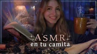 ASMR en TU CAMITA  Susurros Relajantes y Lectura Inaudible para Dormir ️ [ SUB ]