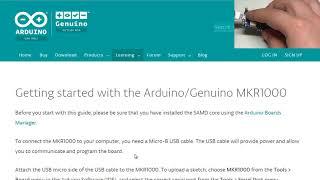 the Arduino MKR1000 IoT and Initial Installation