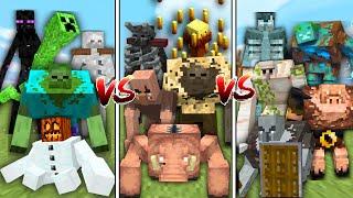 MUTANT MOBS vs MUTANT MORE vs MUTANT CREATURES in Minecraft Mob Battle