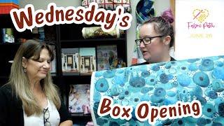 Wednesday Box Opening!! Fun new backings, Kitties and Pre-cuts!!